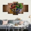 Hogwarts 3 Harry Potter - 5 Panel Canvas Art Wall Decor