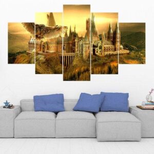 Hogwarts - Harry Potter 6 - Movie 5 Panel Canvas Art Wall Decor