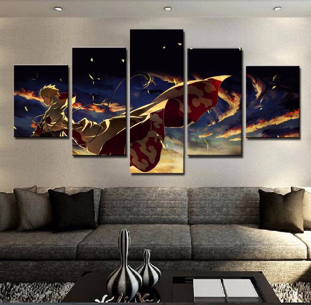 Hokage Ninjia Oil Cartoon Anime Naruto - Anime 5 Panel Canvas Art Wall Decor Hokage Ninjia Oil Cartoon Anime Naruto - Anime 5 Panel Canvas Art Wall Decor