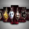 Hollywood Undead - Music 5 Panel Canvas Art Wall Decor
