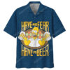 Homer Simpson With Beer Summer Vacation Hawaiian Shirt