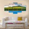 Hongsong Lake Scenery - Nature 5 Panel Canvas Art Wall Decor