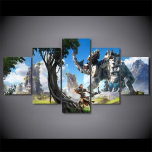 Horizon Zero Dawn 06 - Gaming 5 Panel Canvas Art Wall Decor