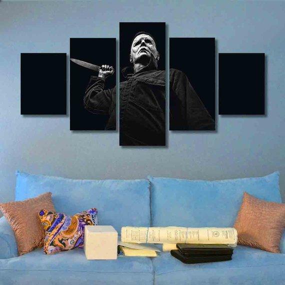 Horror 01 - Movie 5 Panel Canvas Art Wall Decor Horror 01 - Movie 5 Panel Canvas Art Wall Decor