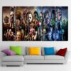 Horror 02 - Movie 5 Panel Canvas Art Wall Decor