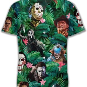 Horror Movie Characters Hawaiian Shirt