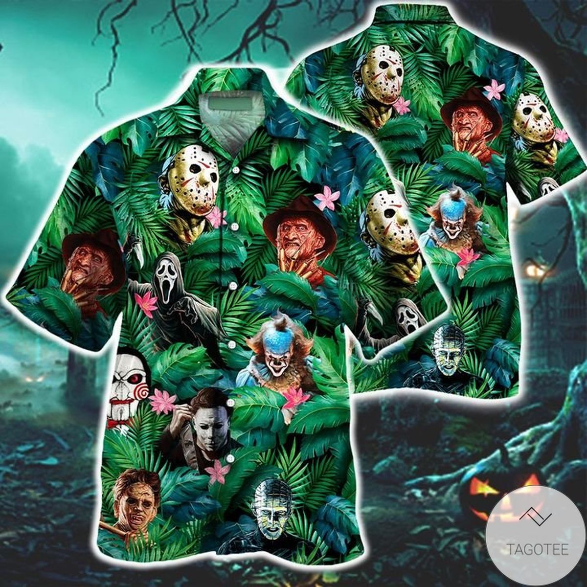 Horror Movies Lover Tropical Hawaiian Shirt Horror Movies Lover Tropical Hawaiian Shirt