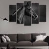 Horse 04 - Animal 5 Panel Canvas Art Wall Decor