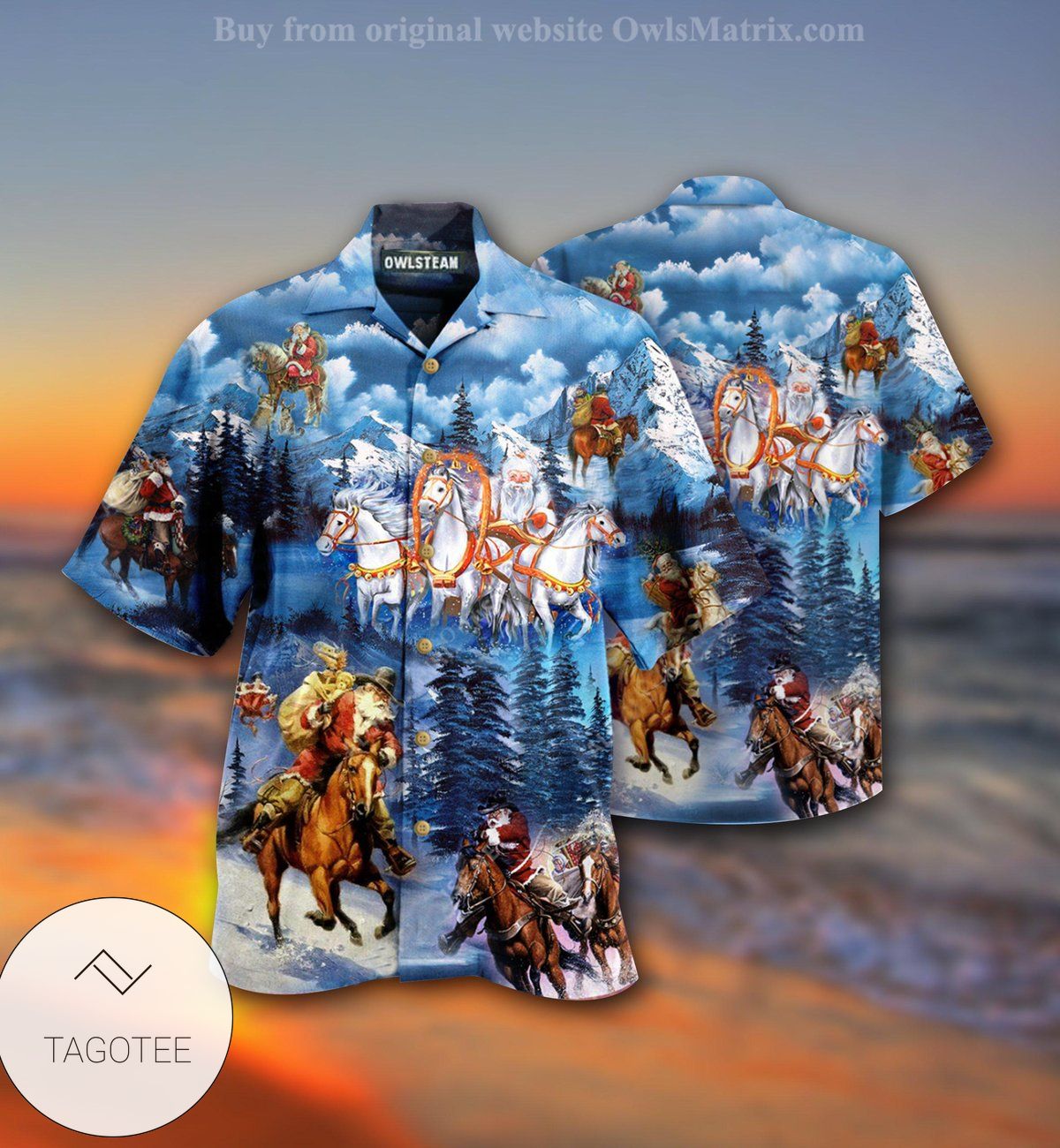 Horses And Santa Love Christmas Limited Hawaiian Shirt Horses And Santa Love Christmas Limited Hawaiian Shirt