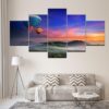 Hot Air Balloon 4 - Nature 5 Panel Canvas Art Wall Decor