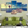 Hot Air Balloon 6 - Nature 5 Panel Canvas Art Wall Decor