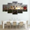 Hot Air Balloons - Nature 5 Panel Canvas Art Wall Decor