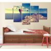Hot Balloon Large - Nature 5 Panel Canvas Art Wall Decor