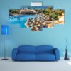 Hotel In Egypt To The Pool - Nature 5 Panel Canvas Art Wall Decor