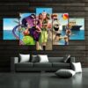 Hotel Transylvania 04 - Cartoon 5 Panel Canvas Art Wall Decor