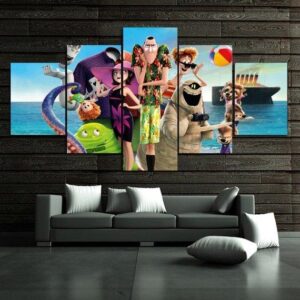 Hotel Transylvania 04 - Cartoon 5 Panel Canvas Art Wall Decor