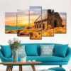 House Castle 36 - Nature 5 Panel Canvas Art Wall Decor