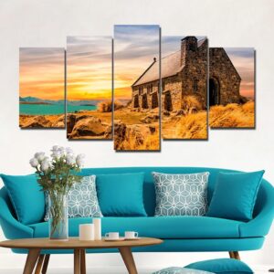 House Castle 36 - Nature 5 Panel Canvas Art Wall Decor