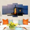 House Castle 37 - Nature 5 Panel Canvas Art Wall Decor