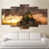 House Castle 38 - Nature 5 Panel Canvas Art Wall Decor