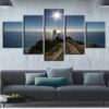 House Path - Nature 5 Panel Canvas Art Wall Decor