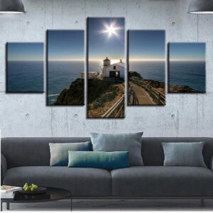 House Path - Nature 5 Panel Canvas Art Wall Decor