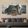 House View - Nature 5 Panel Canvas Art Wall Decor