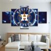 Houston Astros 4 - Sport 5 Panel Canvas Art Wall Decor