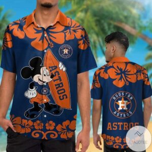 Houston Astros Mickey Mouse Hawaiian Shirt