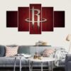 Houston Rockets Sports Team - Sport 5 Panel Canvas Art Wall Decor