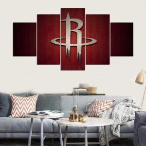 Houston Rockets Sports Team - Sport 5 Panel Canvas Art Wall Decor