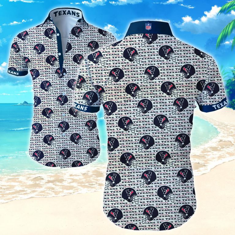 Houston Texans Hawaiian Shirt Summer Button Up Houston Texans Hawaiian Shirt Summer Button Up
