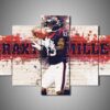Houston Texans - Braxton Miller - Sport 5 Panel Canvas Art Wall Decor