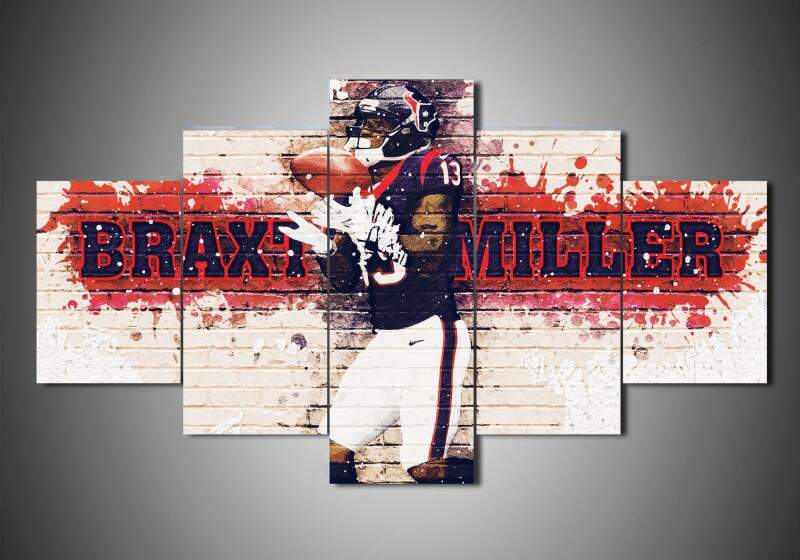 Houston Texans - Braxton Miller - Sport 5 Panel Canvas Art Wall Decor Houston Texans - Braxton Miller - Sport 5 Panel Canvas Art Wall Decor