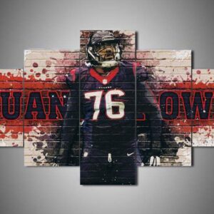 Houston Texans - Duane Brown - Sport 5 Panel Canvas Art Wall Decor