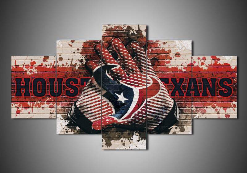 Houston Texans - Sport 5 Panel Canvas Art Wall Decor Houston Texans - Sport 5 Panel Canvas Art Wall Decor