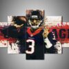 Houston Texans - Tom Savage - Sport 5 Panel Canvas Art Wall Decor