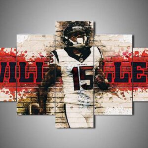 Houston Texans - Will Fuller - Sport 5 Panel Canvas Art Wall Decor