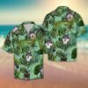 Huge Wolf Tropical Hawaiian Shirt Summer Button Up
