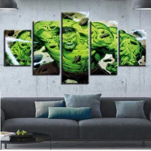 Hulk 17 - Moive 5 Panel Canvas Art Wall Decor
