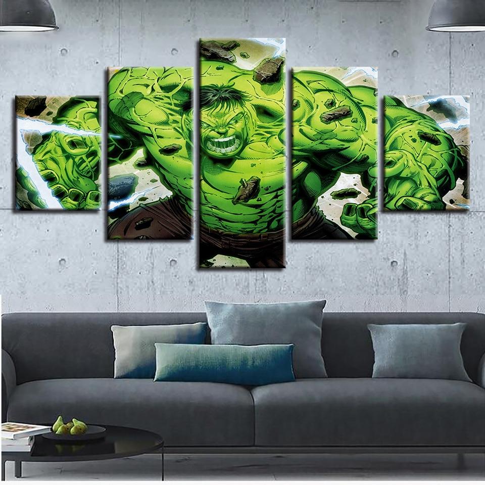 Hulk 17 - Moive 5 Panel Canvas Art Wall Decor Hulk 17 - Moive 5 Panel Canvas Art Wall Decor