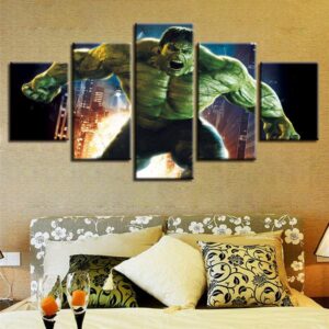 Hulk 4 - Movie 5 Panel Canvas Art Wall Decor