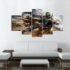 Hunter Painting - Movie 5 Panel Canvas Art Wall Decor