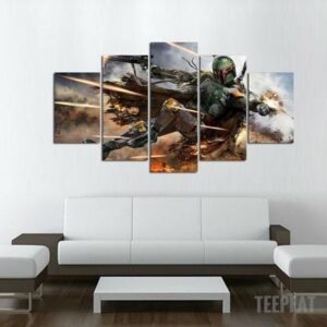 Hunter Painting - Movie 5 Panel Canvas Art Wall Decor