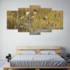 Hunting Ducks Marsh Wildlife - Hunting 5 Panel Canvas Art Wall Decor