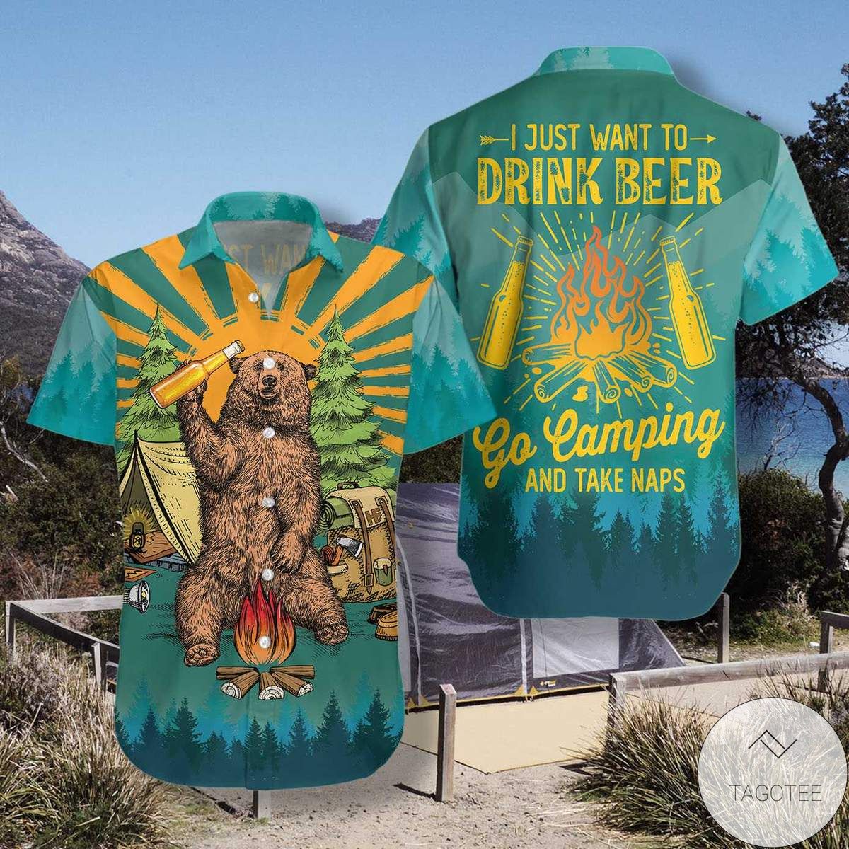 I Just Want To Drink Beer Go Camping And Take Naps Hawaiian Shirt I Just Want To Drink Beer Go Camping And Take Naps Hawaiian Shirt