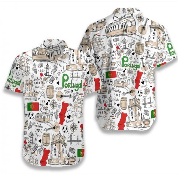 I Love Portugal Hawaiian Shirt Summer Button Up I Love Portugal Hawaiian Shirt Summer Button Up