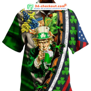 I Want You To Drink Beer Saint Patrick’S Day Hawaiian Shirt