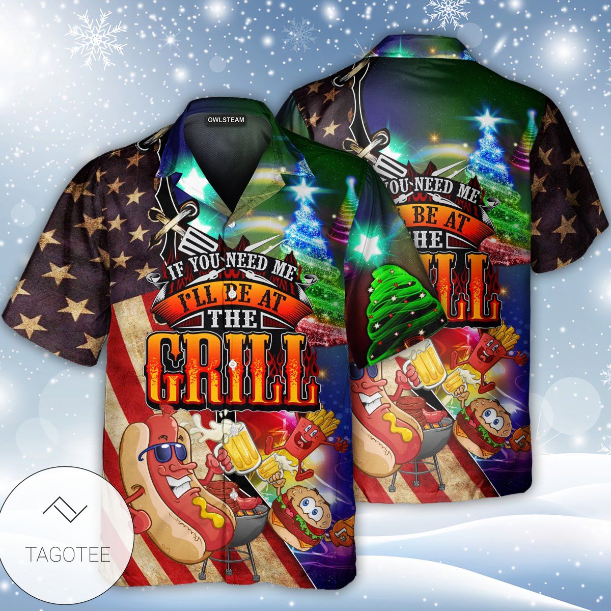 I Will Be At The Grill Merry Christmas Hawaiian Shirt I Will Be At The Grill Merry Christmas Hawaiian Shirt