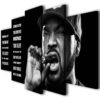 Ice Cube 01- Famous Person 5 Panel Canvas Art Wall Decor